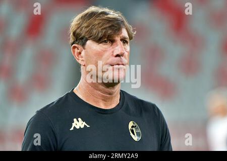 Bari, Italien. 30. August 2023. Trainer Michele Mignani (SSC Bari) während des SSC Bari vs ALS Cittadella, italienisches Fußballspiel der Serie B in Bari, Italien, August 30 2023 Credit: Independent Photo Agency/Alamy Live News Stockfoto