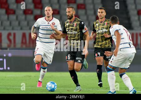 Bari, Italien. 30. August 2023. Valerio Di Cesare (SSC Bari) während des SSC Bari vs ALS Cittadella, italienisches Fußballspiel der Serie B in Bari, Italien, August 30 2023 Credit: Independent Photo Agency/Alamy Live News Stockfoto