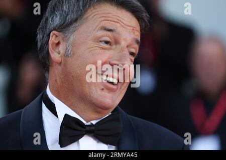 Lido Di Venezia, Italien. 30. August 2023. Matteo Renzi nimmt am 30. August 2023 am 80. Internationalen Filmfestival von Venedig in Venedig Teil. © Foto: Cinzia Camela. Quelle: Live Media Publishing Group/Alamy Live News Stockfoto