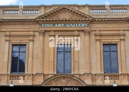 889 die Fassade der Kunstgalerie aus dem Jahr 1887 n. Chr. im Stil der Renaissance. Ballarat-Australien. Stockfoto