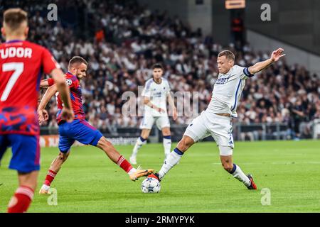 Kopenhagen, Dänemark. 30. August 2023. Viktor Claesson (7) vom FC Kopenhagen beim UEFA Champions League Qualifikationsspiel zwischen dem FC Kopenhagen und Rakow Czestochowa in Parken in Kopenhagen. (Foto: Gonzales Photo/Alamy Live News Stockfoto