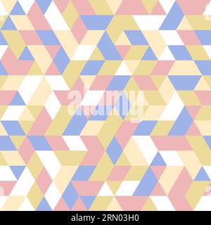 Geometrisches Muster mit bunten Dreiecken. Geometrisches modernes Ornament. Nahtloser abstrakter Hintergrund Stockfoto