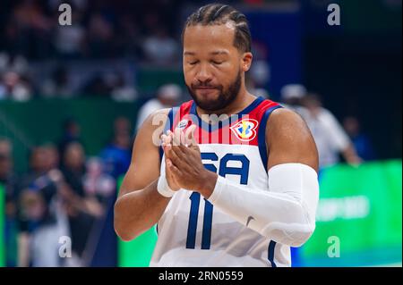 Pasay City, Philippinen. Januar 2009. Jalen Brunson (#11) von Team USA Pre-Game Ritual (Foto: Noel Tonido/Pacific Press) Credit: Pacific Press Media Production Corp./Alamy Live News Stockfoto