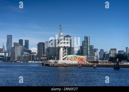 Bilder aus dem Hafen von Meblurne an einem schönen sonnigen Tag. Stockfoto