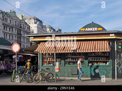 Naschmarkt im Zentrum von Wien, Österreich, Stockfoto
