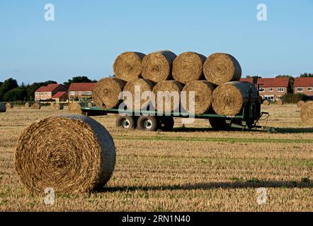 Anhänger mit hales of Hey in East Yorkshire, England, Großbritannien Stockfoto