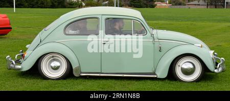 VW Volkswagen Beetle Green Vintage Retro Show Shine Day Out, Melbourne Victoria Stockfoto