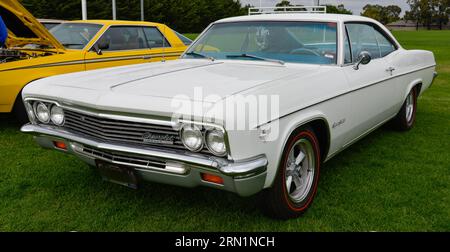 Chevrolet Impala White 1960s Vintage Retro Show Shine Day Out, Melbourne Victoria Stockfoto