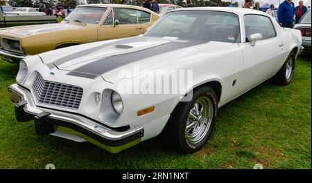 Chevrolet Camaro z/28 Red Vintage Retro Show Shine Day Out, Melbourne Victoria Stockfoto