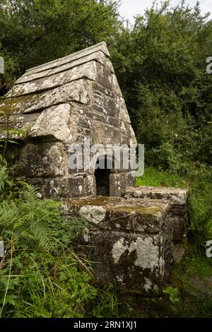 Heiliger Brunnen, St. Clether, Cornwall, Großbritannien Stockfoto