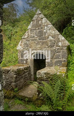 Heiliger Brunnen, St. Clether, Cornwall, Großbritannien Stockfoto