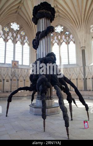 L. Nicola Turner - der ungebetene Gast aus der nicht in Erinnerung gebliebenen Vergangenheit im Wells Art Contemporary (WAC), Wells Cathedral, in Wells Somerset Stockfoto