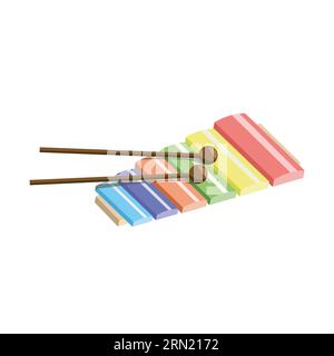 Xylophon-flach-Symbol Stock Vektor