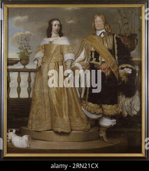 Magnus Gabriel de la Gardie und Maria Euphrosyne aus Pfalz-Zweibrücken 1653 von Hendrik Munnichhoven Stockfoto