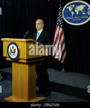 (150205) -- WASHINGTON D.C., 4. Februar 2015 -- Daniel Russel, stellvertretender US-Staatssekretär für ostasiatische und pazifische Angelegenheiten, spricht auf einer Pressekonferenz in Washington D.C., 4. Februar 2015. ) US-WASHINGTON D.C.-RUSSEL-PRESSEKONFERENZ BaoxDandan PUBLICATIONxNOTxINxCHN Washington D C 4. Februar 2015 Daniel Russel US Assistant Secretary of State for East Asian and Pacific Affairs spricht AUF einer Pressekonferenz in Washington D C 4. Februar 2015 US-Washington D C Russel Press Conference PUBLICATIONxNOTxINxCHN Stockfoto