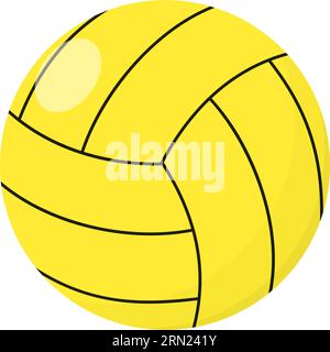 Gelber Wasserball Stock Vektor