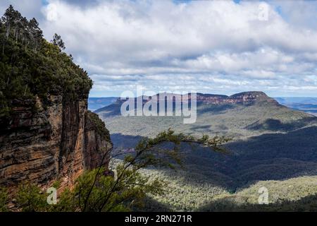 Sydney, Australien. August 2023. Sydney, Australien, 18. August 2023: Allgemeiner Blick auf die Blue Mountains im Blue-Mountains-Nationalpark in Sydney, New South Wales, Australien. (Daniela Porcelli/SPP) Credit: SPP Sport Press Photo. Alamy Live News Stockfoto