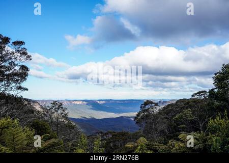 Sydney, Australien. August 2023. Sydney, Australien, 18. August 2023: Allgemeiner Blick auf die Blue Mountains im Blue-Mountains-Nationalpark in Sydney, New South Wales, Australien. (Daniela Porcelli/SPP) Credit: SPP Sport Press Photo. Alamy Live News Stockfoto