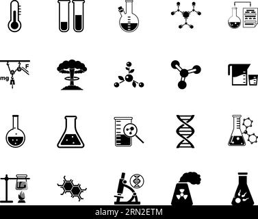 Wissenschaft-Icon-set Stock Vektor
