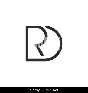 Initial Letter RD Logo oder dr Monogramm Logo Design Vektor. Initial RD DR Monogramm Logo Design Vektor Vorlage Freier Vektor Stock Vektor
