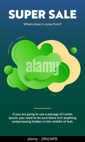 Super Sale mit farbenfrohem Bannerdesign Stock Vektor