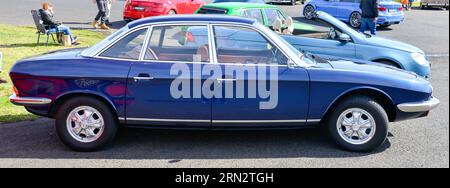 NSU Ro80 Rotary Engine Volkswagen Blue Well Conserve Classic Retro Show Shine Day Out, Melbourne Victoria Stockfoto