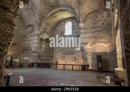 Frankreich, Paris, Musée de Cluny - Musée national du Moyen-Age (Mittelaltermuseum im ehemaligen Hotel de Cluny), Frigidarium der Thermen von Cluny, römische und gallische Sammlungen Stockfoto