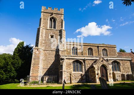 All Saints Pfarrkirche, Offord Cluny, Cambridgeshire, England Stockfoto