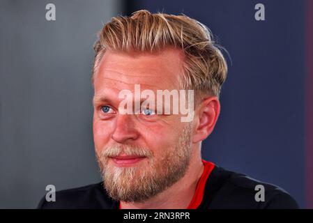 Monza, Italien. August 2023 31. Kevin Magnussen (DEN) Haas F1 Team. Formel-1-Weltmeisterschaft, großer Preis von Italien, Rd 15, Donnerstag, 31. August 2023. Monza Italien. Quelle: James Moy/Alamy Live News Stockfoto