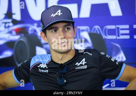 Monza, Monza, Italien. August 2023 31. 31. August 2023 - Monza, Italien - F1 Grand Prix Italiens Previews; Esteban Ocon of France and Alpine. (Bild: © Marc Dominguez/ZUMA Press Wire) NUR REDAKTIONELLE VERWENDUNG! Nicht für kommerzielle ZWECKE! Stockfoto