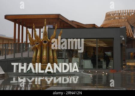 (150501) -- MAILAND, 1. Mai 2015 -- Foto aufgenommen am 1. Mai 2015 zeigt Thailand Pavillon auf der Mailänder Expo 2015 in Mailand, Italien. Die Mailänder Expo wird bis Oktober 31 stattfinden und wird voraussichtlich mehr als 20 Millionen Besucher anziehen. ) ITALIEN-MAILAND-EXPO YexPingfan PUBLICATIONxNOTxINxCHN Mailand Mai 1 2015 Foto aufgenommen AM 1. Mai 2015 zeigt Thai Country Pavilion AUF der Mailand EXPO 2015 in Mailand Italien die Mailand EXPO wird bis Oktober 31 laufen und WIRD voraussichtlich mehr als 20 Millionen Besucher anziehen Italien Mailand EXPO YexPingfan PUBLICATIONxNOTxINxCHN Stockfoto