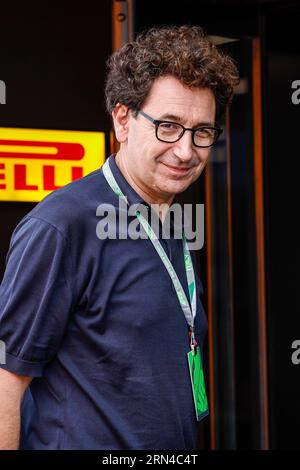 Monza, Italie. August 2023 31. BINOTTO Mattia (ita), ehemaliger Geschäftsführer der Scuderia Ferrari, Porträt während des Grand Prix von Pirelli 2023 in der Formel 1, 14. Runde der Formel-1-Weltmeisterschaft 2023 vom 1. Bis 3. September 2023 auf dem Autodromo Nazionale di Monza in Monza, Italien - Foto Xavi Bonilla/DPPI Credit: DPPI Media/Alamy Live News Stockfoto