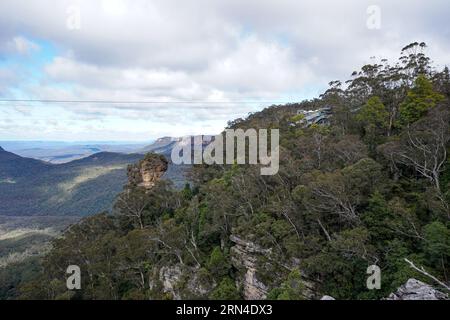 Sydney, Australien. August 2023. Sydney, Australien, 18. August 2023: Allgemeiner Blick auf die Blue Mountains im Blue-Mountains-Nationalpark in Sydney, New South Wales, Australien. (Daniela Porcelli/SPP) Credit: SPP Sport Press Photo. Alamy Live News Stockfoto