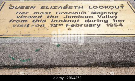 Sydney, Australien. August 2023. Sydney, Australien, 18. August 2023: Queen Elizabeth Lookout im Blue-Mountains-Nationalpark in Sydney, New South Wales, Australien. (Daniela Porcelli/SPP) Credit: SPP Sport Press Photo. Alamy Live News Stockfoto