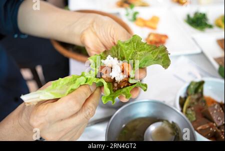 Bulgogi, traditionelles koreanisches Gericht, Korea Stockfoto