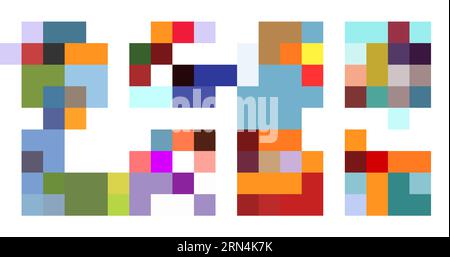 Coole Weihnachtsmann-Set-Illustration Stock Vektor