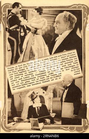 JENNY JUGO als junge Königin Victoria von England FRIEDRICH BENFER als Prinz Albert und OTTO TRESSLER als Premierminister Lord MELBOURNE IN MADCHENJAHRE EINER KÖNIGIN 1936 Regisseur ERICH ENGEL spielt Geza Silberer Schriftsteller Ernst Marischker Musik Hans Otto Borgmann Kostümdesign Arno Richter Klagemann-Film GmbH. / Tobis-Sascha Filmindustrie AG Stockfoto