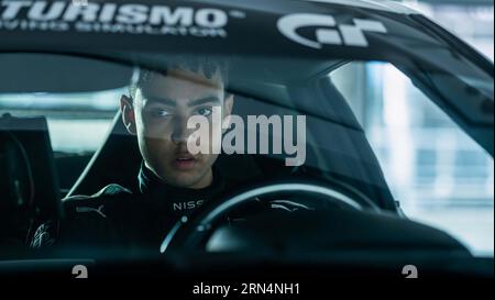 GRAN TURISMO (2023) ARCHIE MADEKWE NEILL BLOMKAMP (DIR) COLUMBIA PICTURES/MOVIESTORE COLLECTION Stockfoto