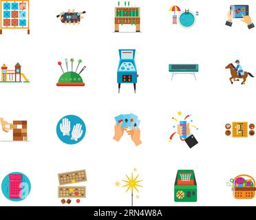 Symbolgruppe für Unterhaltung Stock Vektor