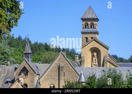 Orval Abbey / Abbaye Notre-Dame d'Orval, Zisterzienserkloster in Villers-devant-Orval, Florenville, Luxemburg, Wallonien, Belgien Stockfoto