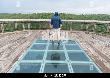 Kinzua Bridge Allegheny State Park Abenteuerattraktion in Pennsylvania Stockfoto