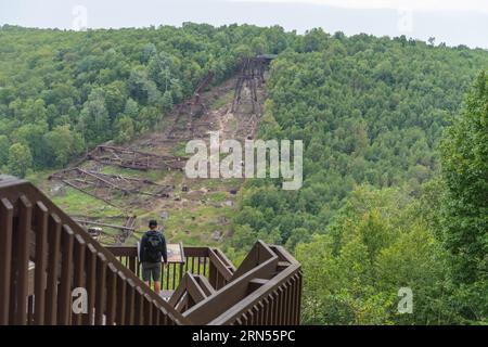 Kinzua Bridge Allegheny State Park Abenteuerattraktion in Pennsylvania Stockfoto