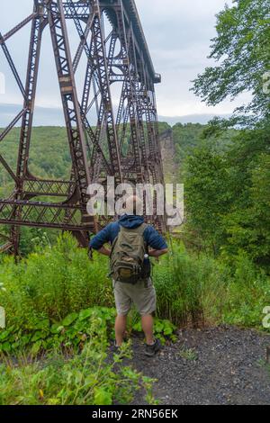 Kinzua Bridge Allegheny State Park Abenteuerattraktion in Pennsylvania Stockfoto