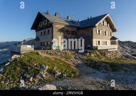 Ingolstaedter Haus, Hütte der Ingolstädter Alpenvereinsabteilung, Weissbach bei Lofer, Steinernes Meer, Berchtesgadener Alpen, Salzburger Land Stockfoto