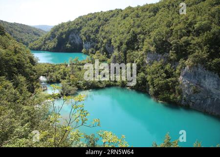 Nationalpark Plitvicer Seen in Kroatien Stockfoto