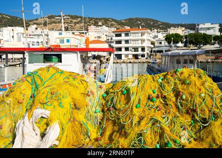 Griechenland, Dodekanese, Karpathos, Hafenstadt Pigadia Stockfoto