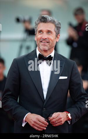 Paris, Frankreich. August 2023 31. Patrick Dempsey besuchte die Ferrari Premiere im Rahmen des 80. Filmfestivals von Venedig (Mostra) am 31. August 2023 in Venedig. Foto von Aurore Marechal/ABACAPRESS.COM Credit: Abaca Press/Alamy Live News Stockfoto