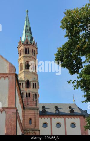 Romanische UNESCO-Kiliansdom, St. Kilian, Dom, Würzburg, Unterfranken, Franken, Bayern, Deutschland Stockfoto