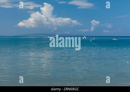 Küste in der Nähe von Masua Beach, Nebida, Iglesiente, Provinz Sud Sardegna, Sardinien, Italien, Nebida, Sardinien, Italien Stockfoto