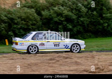 ADAC Eifel Rallye Festival 2023, BMW M3, Vulkaneifel, Eifel, Rheinland-Pfalz, Deutschland Stockfoto